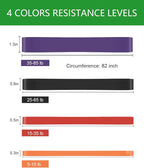 Resistance Bands, Pull Up Assist Bands - Workout Bands, Eexercise Bands, Long Resistance Bands Set for Working Out, Fitness, Training, Physical Therapy for Men Women