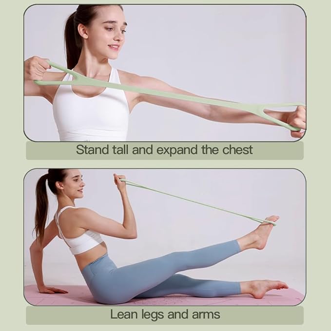 2025 Upgraded Figure 8 Resistance Band for Physical Therapy, Shoulder Back Arm Exercise Bands, 3 Resistance Levels for 15 25 35lb for Kids Adult Elderly