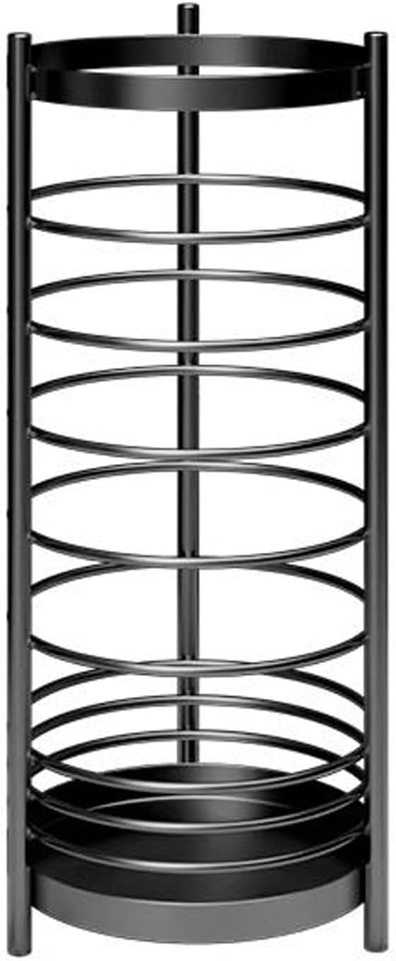 Umbrella Holder Luxury Umbrella Stand Rack for Entryway, Free Standing Metal Umbrella Holder, Round Umbrella Organizer Bin for Long Short Umbrella, Walk Stick, Home Office Indoor Umbrella holder for