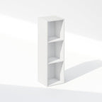 Furinno Reed 3-Tier Closet Organizers and Storage, Closet Organizer, Open Shelf Closet Storage, for Wardrobe, Bedroom, Living Room, 10-Inch Width, White