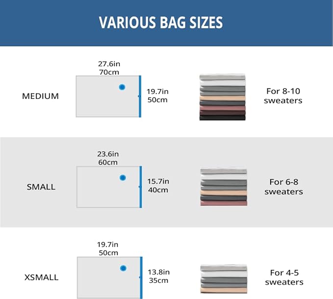 12 Pack Travel Space Saver Vacuum Storage Bags, Vacuum Seal Compression Bags for Clothes, Packing, Luggage, Blankets, Comforters and Pillows, Rechargable Electric Pump Included
