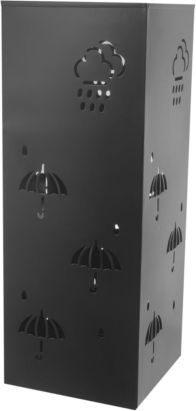 OUNONA Metal Umbrella Holder for Home Decorative Standing Umbrella Stand Stylish Organizer for Entryway Hallways and Office Efficient Drying Design for Various Elegant Modern Look
