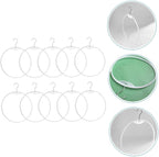 10pcs Round Briefs Hanger Rack for Closet Smooth Plastic Organizer for Swimwear Underwear and Scarves and Safe Design