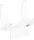 Plymor Clear Acrylic Double-Scoop Display Easel, 2.375" H x 2.25" W x 2.125" D (3 Pack)