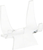 Plymor Clear Acrylic Double-Scoop Display Easel, 2.375" H x 2.25" W x 2.125" D (3 Pack)