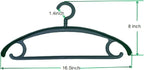 10 Pack Heavy Duty Coat Hangers 25lb Load Capacity Swivel Suit Clothes Hanger Wide Shoulder Jacket Hangers Thick Large Non Slip Oversize Hanger Black