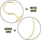 16 Pcs Metal Circle Hanger, Belt Scarf Ring Hanger, No Snag Closet Storage Organizer Holder for Mens Ties, Womens Shawls, Pashminas, Towel, Clothes