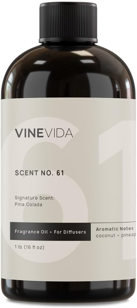 VINEVIDA [16 Fl Oz] Pina Colada Oil for Cold Air Diffusers, Essential Oils for Diffuser Oil Refill & Air Freshener Room Spray