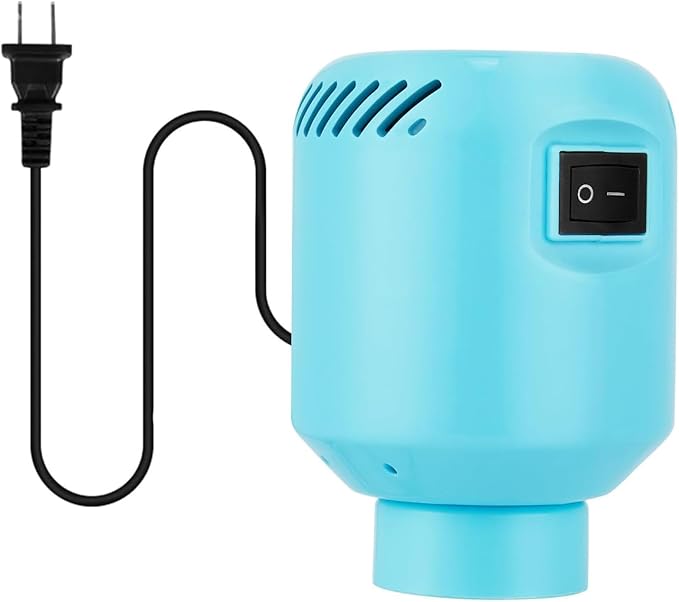 Electric Vacuum Storage Bag Pump, 55W Portable Compression for Clothing and Travel (Storage Bag Not Included), Blue