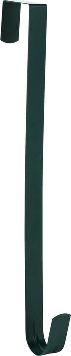 Wreath Hanger for Front Door, Slim Over The Door Hook, Easy to Use and Reusable Holiday Wreath Holder for Christmas, Thanksgiving, Halloween and Daily Décor (15" Green, 1)
