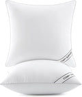MIULEE 18x18 Inch Pillows Inserts, Pack of 2 Down Alternative Virgin Filling Comfy Support Throw Pillows for Sofa Couch Bed