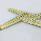 Enrichoice st brigid cross and Wooden cross set Woven Cross | Authentic Handmade Irish Blessing Art | Eco-Friendly for wall decor