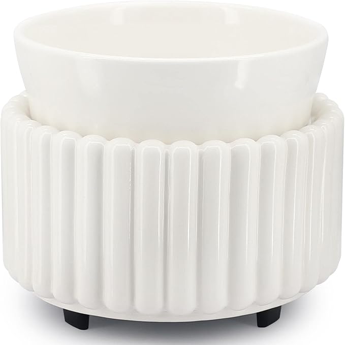 VICTORIA AROMA Ceramic Wax Melt Warmer 3-in-1 Candle Wax Warmer for Scented Wax Melter Electric Fragrance Wax Burner for Home Office Bedroom Gift & Decor…