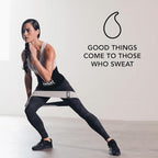 Sweet Sweat Hip Bands with 3 Levels of Resistance | Non-Slip Fabric Booty Bands for Squats & Lunges | Includes Free Mesh Carrying Bag