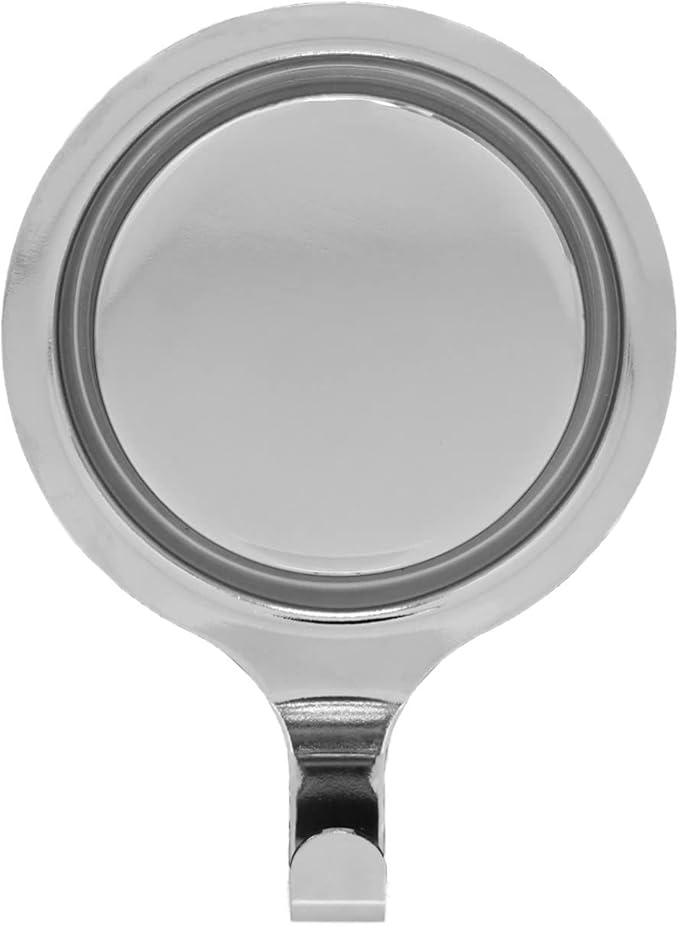 Haute Decor Attract Pinch-Free Magnetic Wreath Hanger (Silver) - 1 Pack - Magnetic Hook for Metal Doors and Surfaces