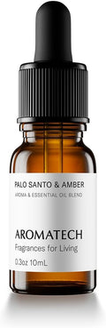 AromaTech Palo Santo & Amber Premium Aroma Oil – Grounding & Inspiring Home Fragrance with Notes of Clary Sage & Lavandin for Scent Diffusers, Cold-Air and UltraSonic Scent Machines (10 mL)