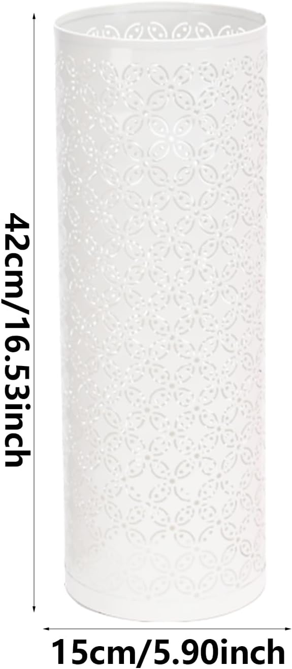 DUDOK Indoor Umbrella Holder, Modern Umbrella Stands, Metal Round Umbrella Bucket, Decorative Umbrella Holder, Umbrella Stand Indoor, Umbrella Holder Stands for Porch, Apartment, Offices Entrance, H