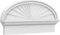 32" W x 14-7/8"H x 2-3/4"P Elliptical Sunburst Architectural Grade PVC Combination Pediment