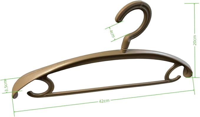 10 Pack Heavy Duty Coat Hangers 25lb Load Capacity Swivel Suit Clothes Hanger Wide Shoulder Jacket Hangers Thick Large Non Slip Hanger (Kahki)