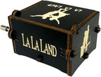 Youtang Lalaland Music Box Hand Crank Musical Box Carved Wooden,Play (Lalaland Theme, Black)