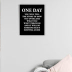 Inspirational Quotes Wall Art Decor, Black Office Decor for Men, Motivational Success Canvas Painting Positive Affirmations Posters Artwork for Home Office (8 X 10 Inches, Framed)