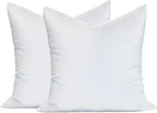 MoonRest® Synthetic Down Alternative 23x23 Square Pillow Insert Form, for Decorative Throw Pillow, Sofa, Cushions, Body and Bed - Pack of 2- Size 23” X 23”