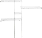 ClosetMaid Wire Closet Organizer System, Adjustable from 5 to 8 Ft., with Shelves, Hardware, Durable Steel, Fixed Mount Installation, White