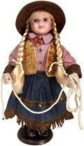 KINNEX COLLECTIONS SINCE 1997 16" Collectible Native American Indian Porcelain Doll (D16746)