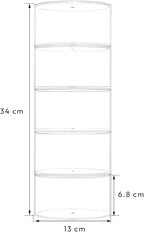 NIUBEE Belt Organizer, Acrylic 5 Layers Belt Case Storage Holder and Display for Accessories like Jewelry,Watch,Bracelets