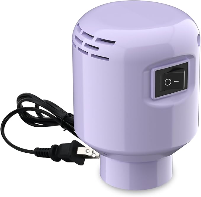 Vacuum Storage Bags Electric Air Pump, Dual-Interface Design Compatible With Various Vacuum Seal Bags For Clothing/Quilts/Blankets(Purple)