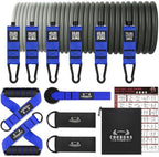 Heavy Resistance Bands for Working Out, 300LBS Exercise Bands with Handles, Workout Bands for Men, Weight Fitness Bands Set for Muscle Training, Strength, Slim, Yoga, Home Gym Equipment