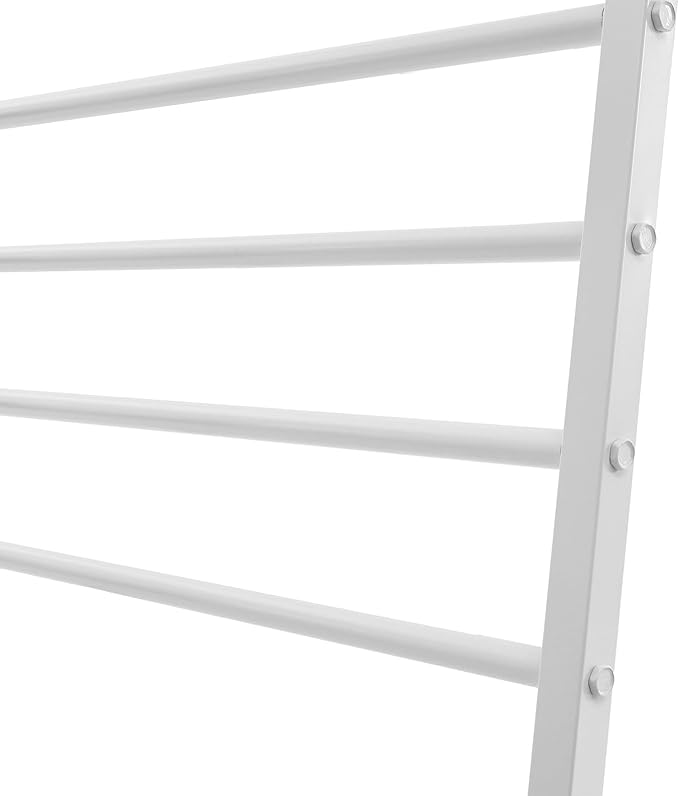 Scarf Organizer, Metal Hijab Organizer, 10 Tier Scarf Holder Hanger for Multiple Scarves, Freestanding Hijab Stand Belt Pants Hanging Rack for Home, Commercial, Clothing Store (White, 120cm)