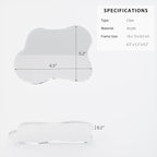 Acrylic 2Pcs/Set Coaster for Desk, Bar Drink Coaster, Cloud Shape Coffee Cup Coaster, Perfect for Tabletop Protection and Accessories Display