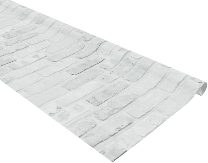 Fadeless Bulletin Board Paper, Fade-Resistant Paper for Classroom Decor, 48” x 12’, White Brick, 1 Roll