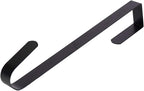 Sattiyrch 12" Wreath Hanger for Front Door,Steel Over The Door Hanger Hook,Wreath Door Hanger (Black,4)