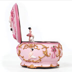 Classical Ballerina Music Box Collectible Mechanical Musical Box with Colorful Lights and Sankyo 18-Note Wind Up Signs of The Girl Heart Gift for Birthday Christmas(Swan Lake)