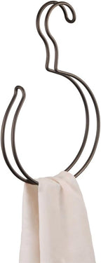 iDesign Classico Over the Rod, Closet Accessory Organizer for Scarves, Pashminas, Handbags - Loop, Bronze