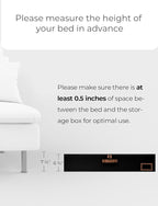 StorageWorks Extra Large Under Bed Storage Containers with Handles and Label Holder, 2 Pack Ultra-thick Fabric Underbed Bins, Closet Organizer for Clothes, Blankets, Sweater