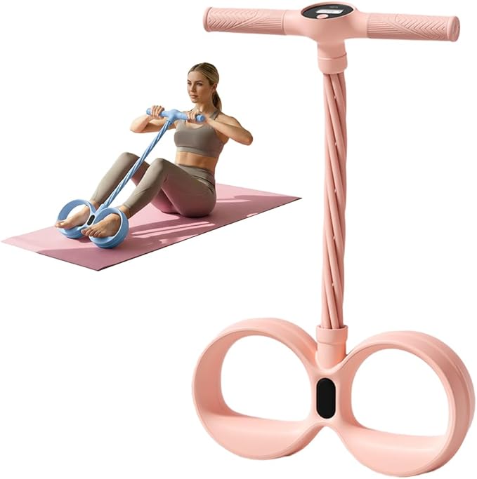 Pedal Resistance Band with Handle,Multifunction Elastic Yoga Resistance Band Stretching Pedal Puller for Full Body Workout Arm/Leg Stretching Slimming Training