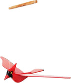 WitnyStore Mobile Birds - Collectible Animal Art - Wooden Hand Made and Painted Birds in Flight Hanging Decor Perfect for Gifts and Souvenirs - Red Northern Cardinal - 14 x 9 x 4 inches
