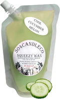 304CandleCo Large Squeeze Soy Wax Melt - 50 SCENTS! - Highly Fragrant & Hand-Crafted - Easy Mix & Match - American Made - Perfect for Wax Warmers (3oz, Cool Cucumber Melon)