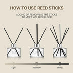 COCODOR Signature Reed Diffuser Set/April Breeze / 6.7oz /1 Pack/Home Fragrance Diffuser, Oil Scent Diffuser for Bathroom Shelf Decor