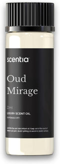 Scentia Oud Mirage Hotel Diffuser Oil 20 ml | Oud Mirage for Scent Diffuser | Luxurious Aroma, Niche Scent, Cardamom, Rosewood & Oud | 20ml Aromatherapy Fragrance - Thanksgiving & Holiday Gift