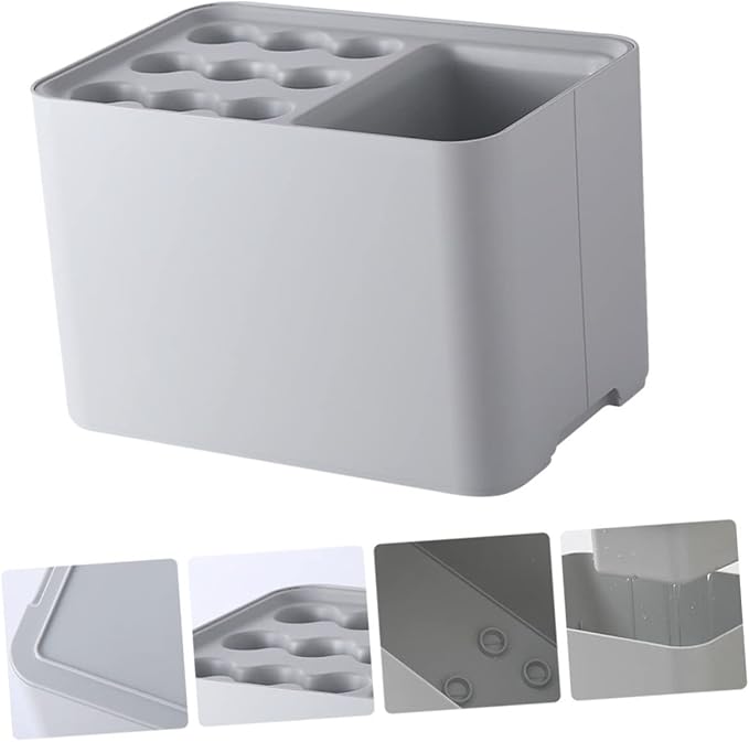 PRETYZOOM Wall Mount Umbrella Stand Indoor Entryway Holder Water-resistant Tray Nordic Style for Home Office Dorm