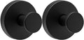Zorfeter 2 PCS Suction Cup Wreath Hanger, Waterproof Suction Cup Hooks Hanging 15 Lbs Wreath Holder, Strong Hold Suction Hooks for Front Door/Windows/Glass(Black)
