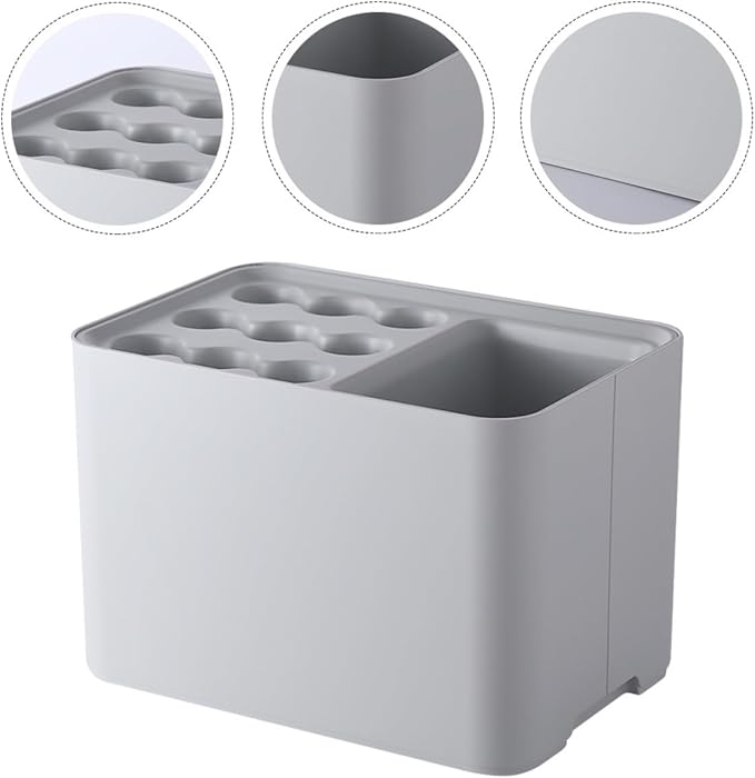 Wall-Mounted Umbrella Stand with Drip Tray Nordic Style Entrance Umbrella Holder for Home and Office Space-Saving Creative Storage Rack Gray Easy to Install and Water-Resistant