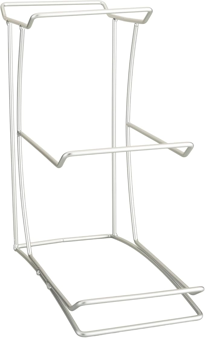 jessie 3 Tier Ceramic Fruit Bowls for Kitchen Counter with Metal Rack, Fruit Basket with Stand, Porcelain Bowls for Fruit Vegetable Bread Candy Snack Nuts (Silver and White Bowl-Silver Rack 3 Layer)