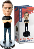 Bobbletopia Elon Musk Bobblehead World Leaders Series | Entrepreneur & American Patriot Collectible, 8" Polyresin Figurine, Comes in Display Box