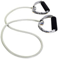 THERABAND Resistance Tubing with Soft Handles, Silver, Super Heavy Level, 50" Latex Stretch Resistance Bands for Exercise, Professional Workout Bands for Upper & Lower Body, Color-Coded Levels