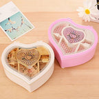 yarlung Ballerina Music Box for Valentine's Day Gift, White Heart Rotating Dancing Girl Gift Box for Jewelry, Trinket, Mother's Day Birthday